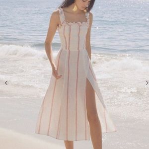 Reformation Lavender Dress in Licorice